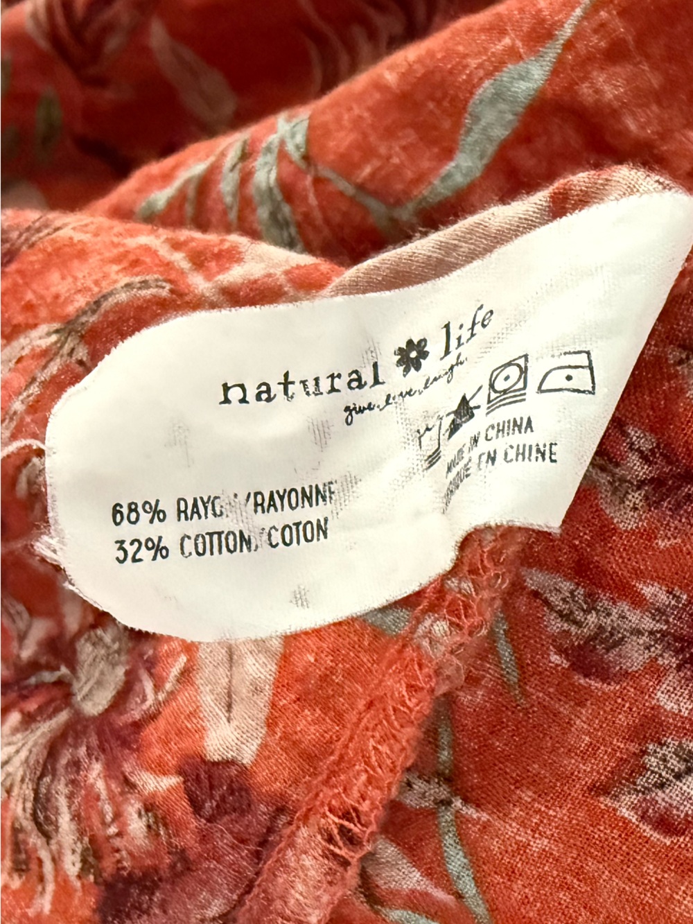 Natural Life | Floral Tiered Maxi Dress Size L - Picture 9 of 9